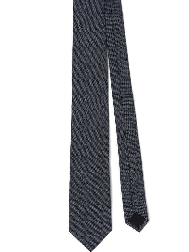 pinpoint print neck tie