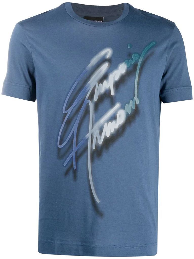 logo signature print T-shirt