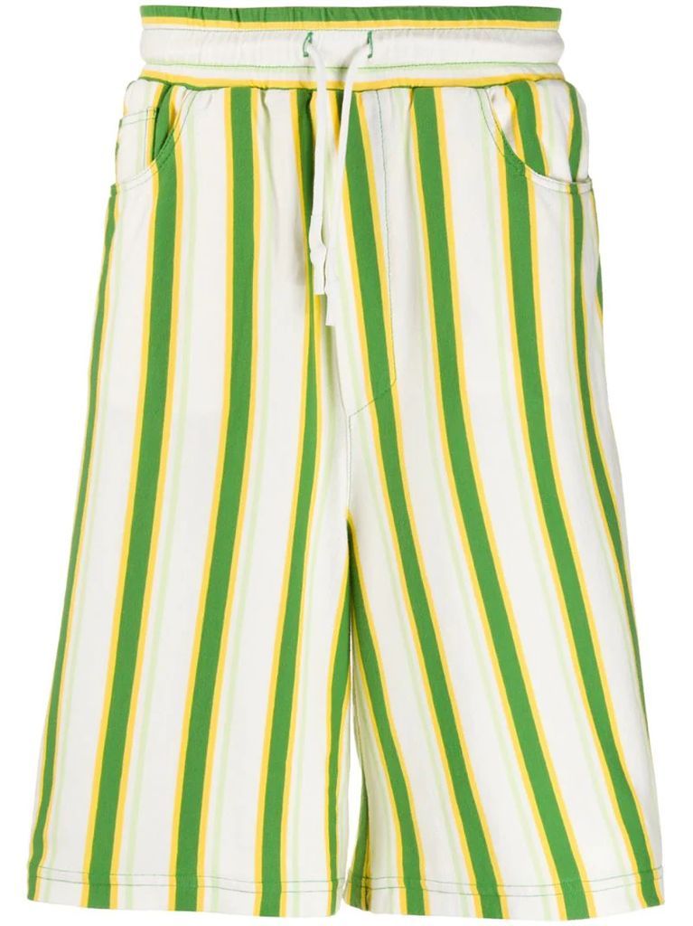 striped bermuda shorts