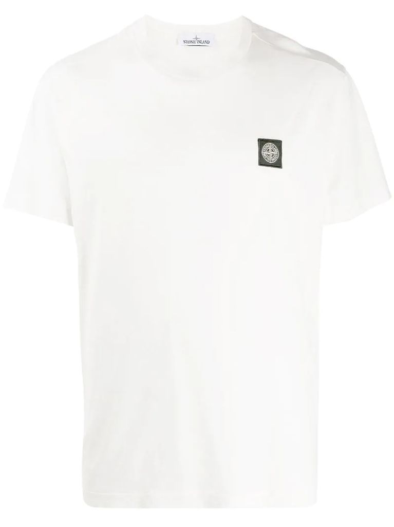 short sleeve logo patch T-shirt