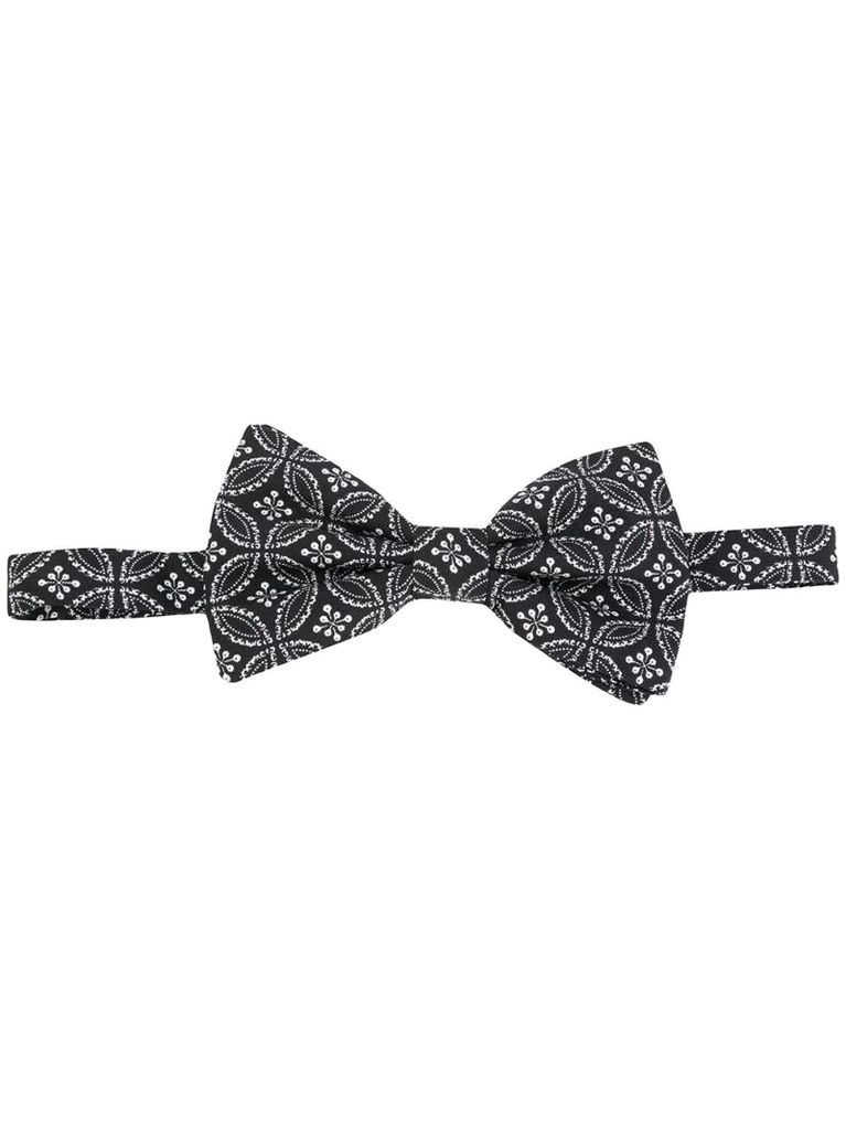 floral-pattern bow tie