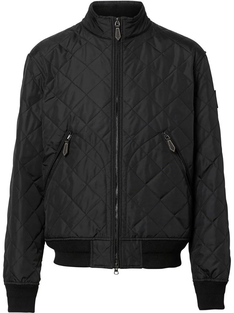 diamond quilted thermoregulated jacket