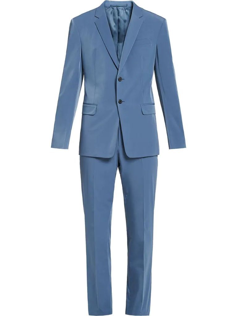 Technical fabric single-breasted suit