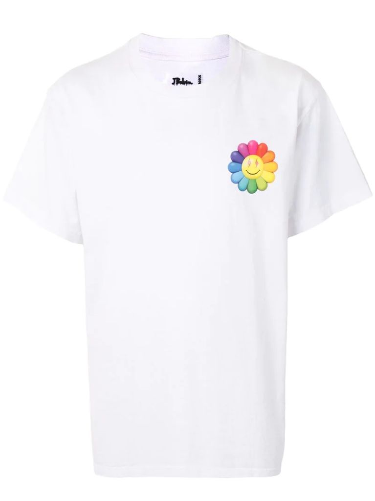 x J Balvin floral-print T-Shirt