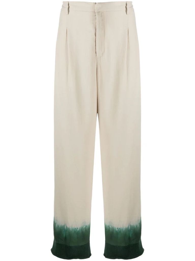 dip-dye trousers