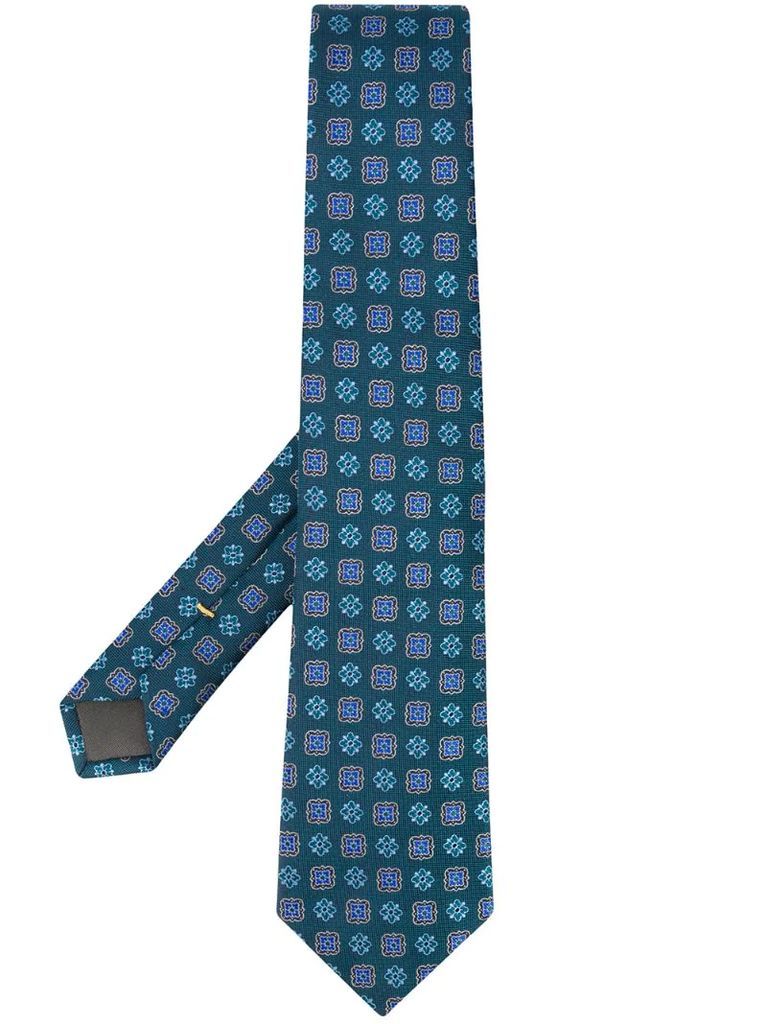 embroidered suit tie