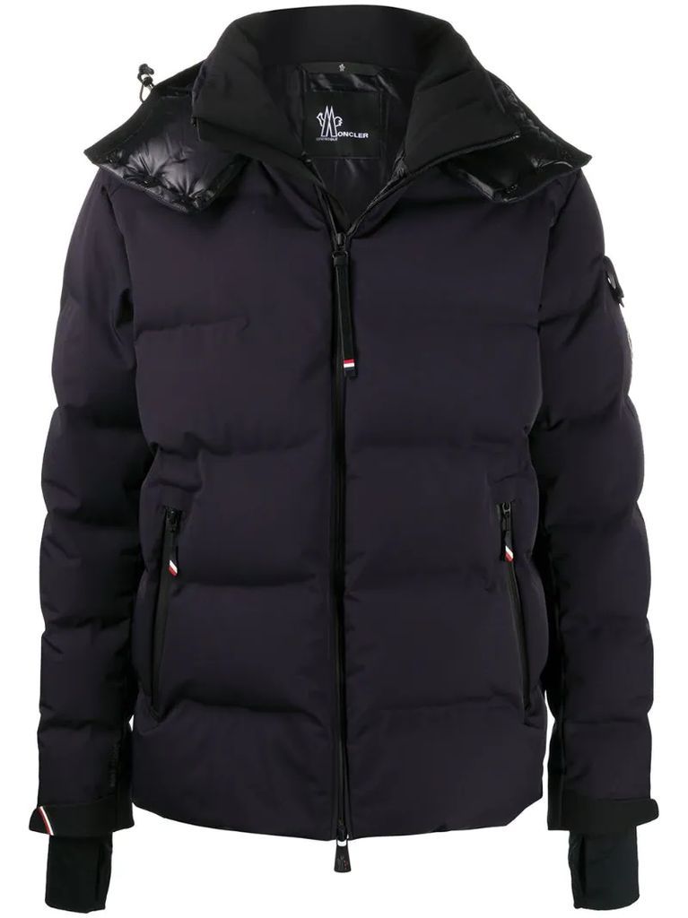 extended-cuff quilted jacket