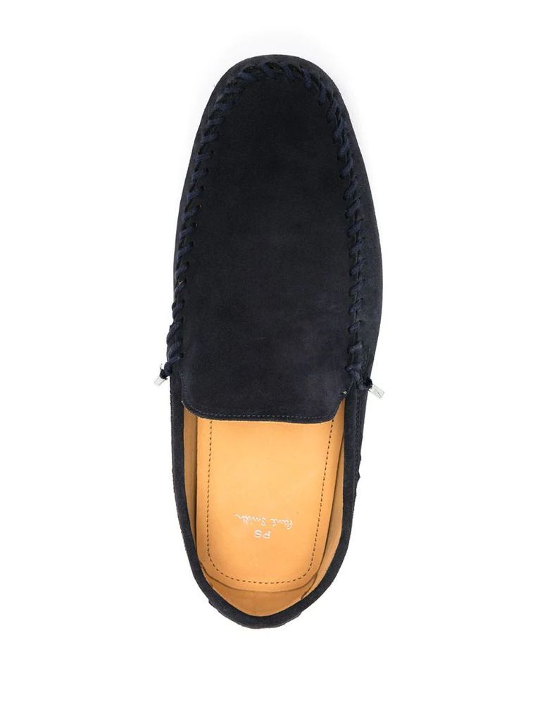 stitched-edge loafers