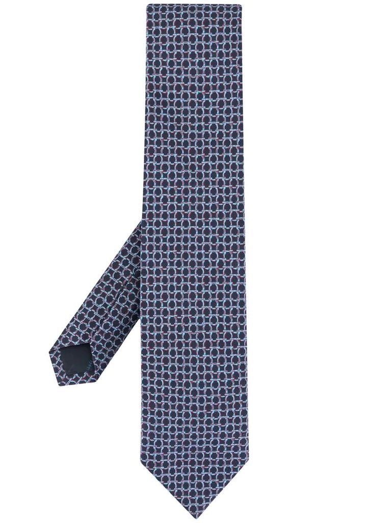 Gancini-print tie
