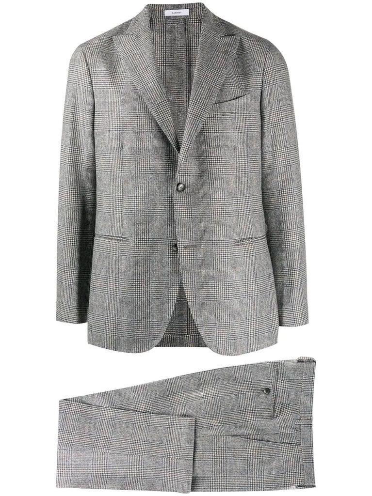 two piece check suit