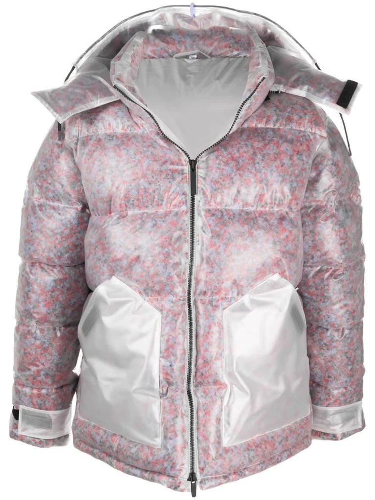 transparent puffer jacket