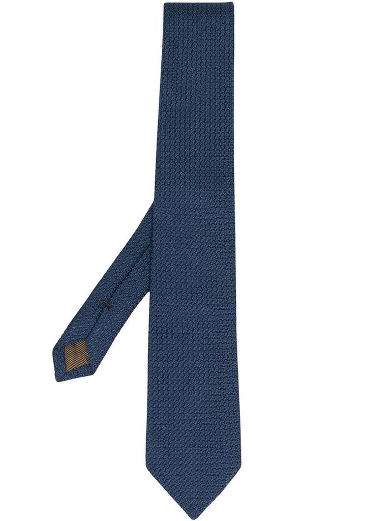 waffle-knit silk tie