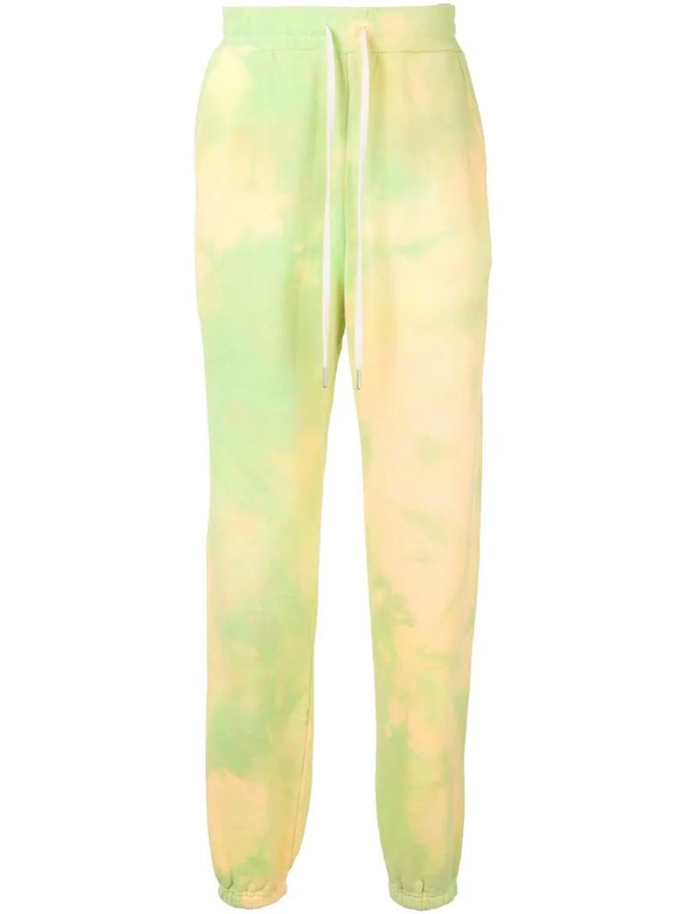 LA marble-mix track trousers