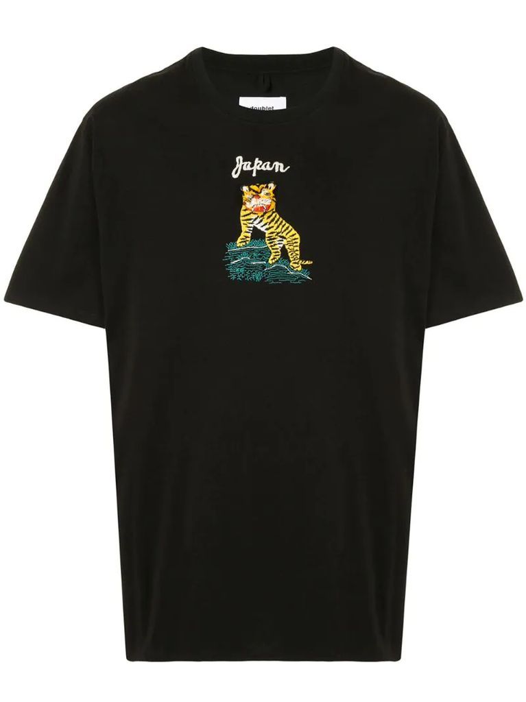 embroidered tiger T-shirt