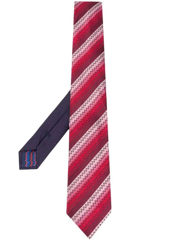 striped knitted tie