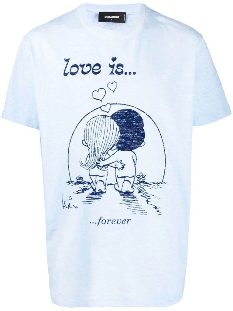 Love Is Forever printed T-shirt