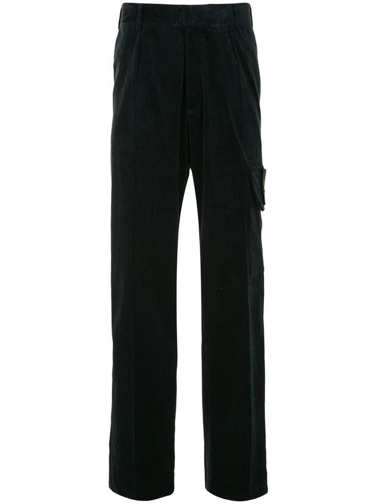 corduroy wide trousers