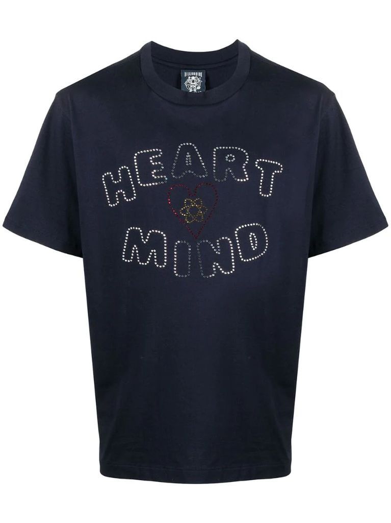 Heart Mind embellished T-shirt