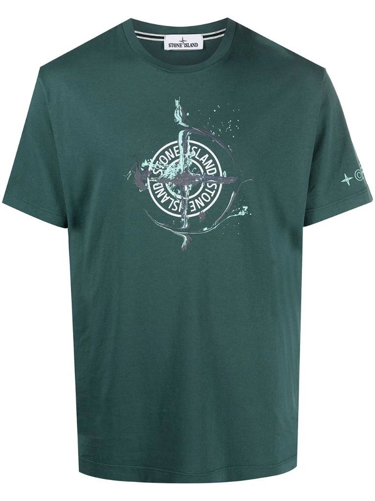 compass logo printed T-shirt