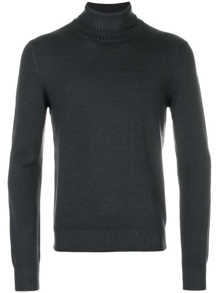 long sleeved roll neck pullover