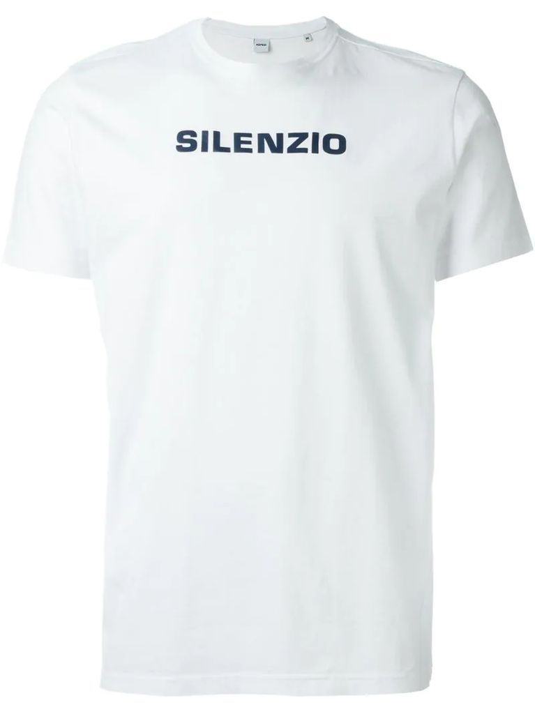 silenzio print T-shirt