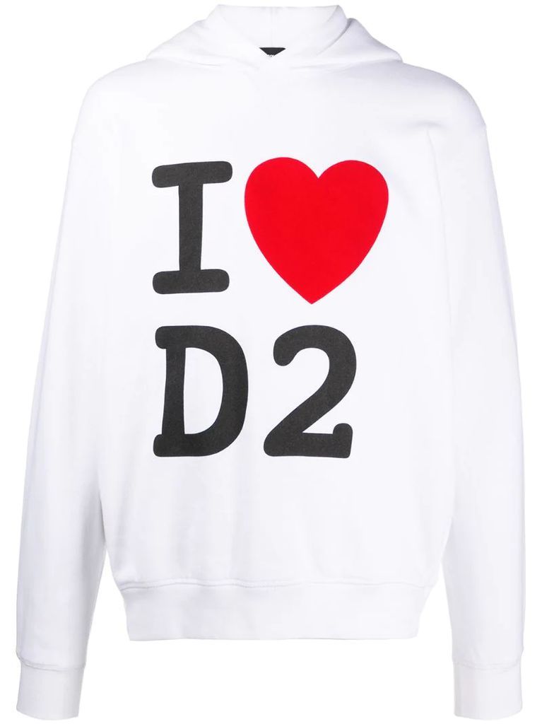 I Love D2 hoodie