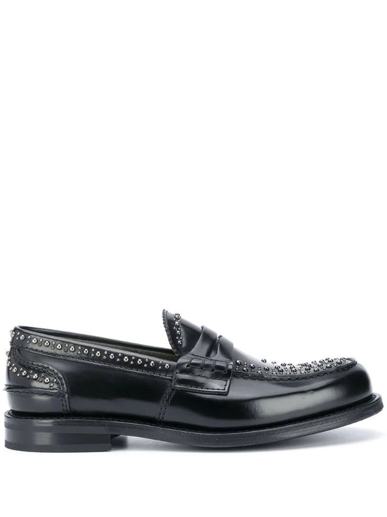 stud-detail loafers