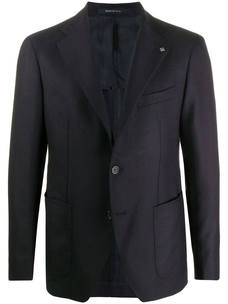 fitted single-breasted jacket