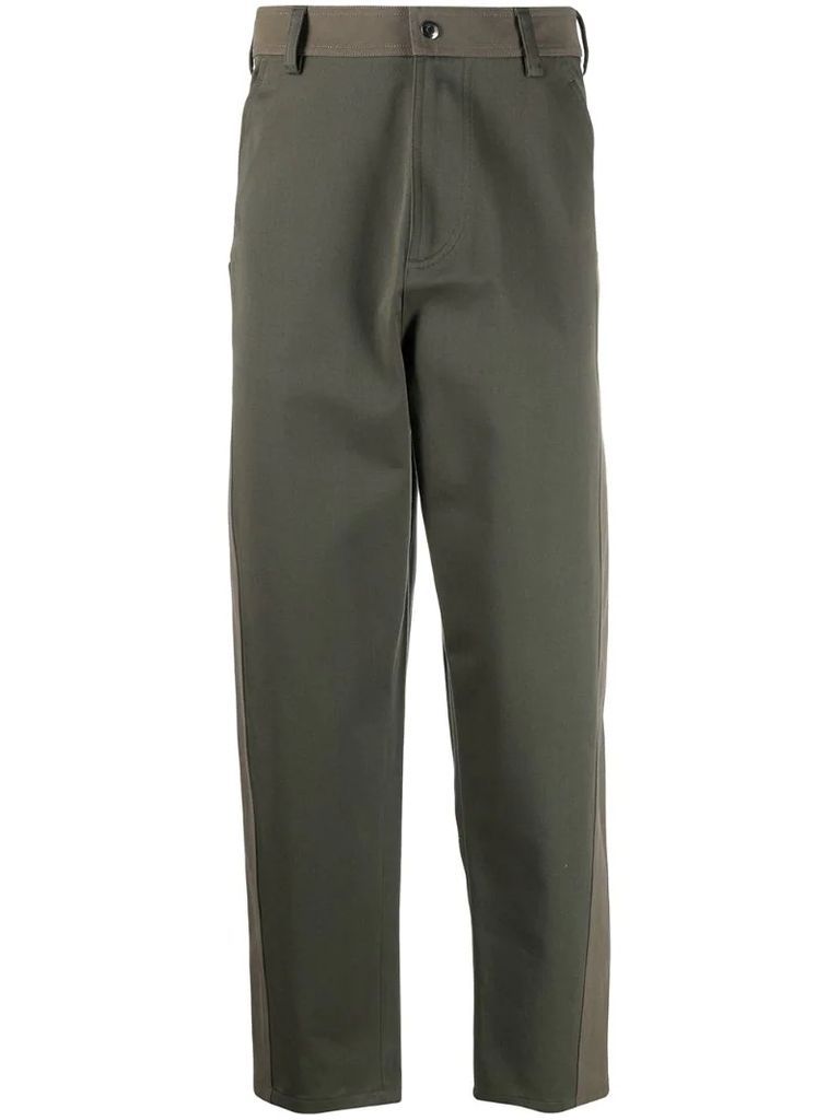 baggy-fit panelled trousers