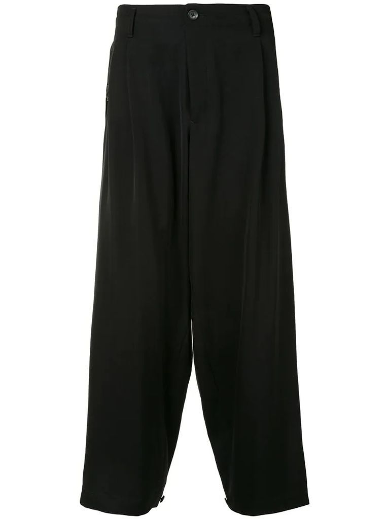 loose-fit tailored-style trousers