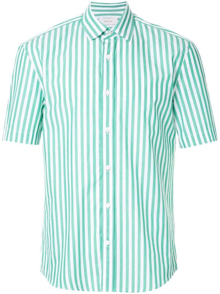short sleeved stripe shirt