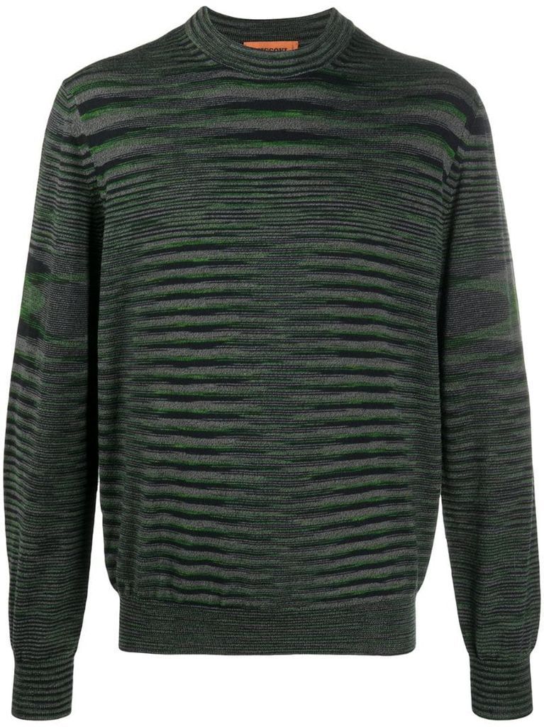 gradient wool knit jumper