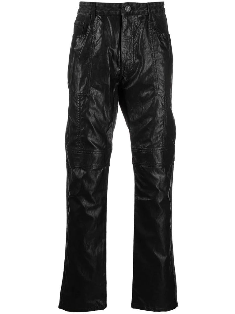 mid-rise panelled trousers