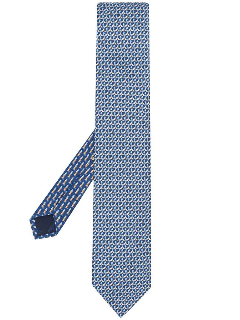 logo print tie