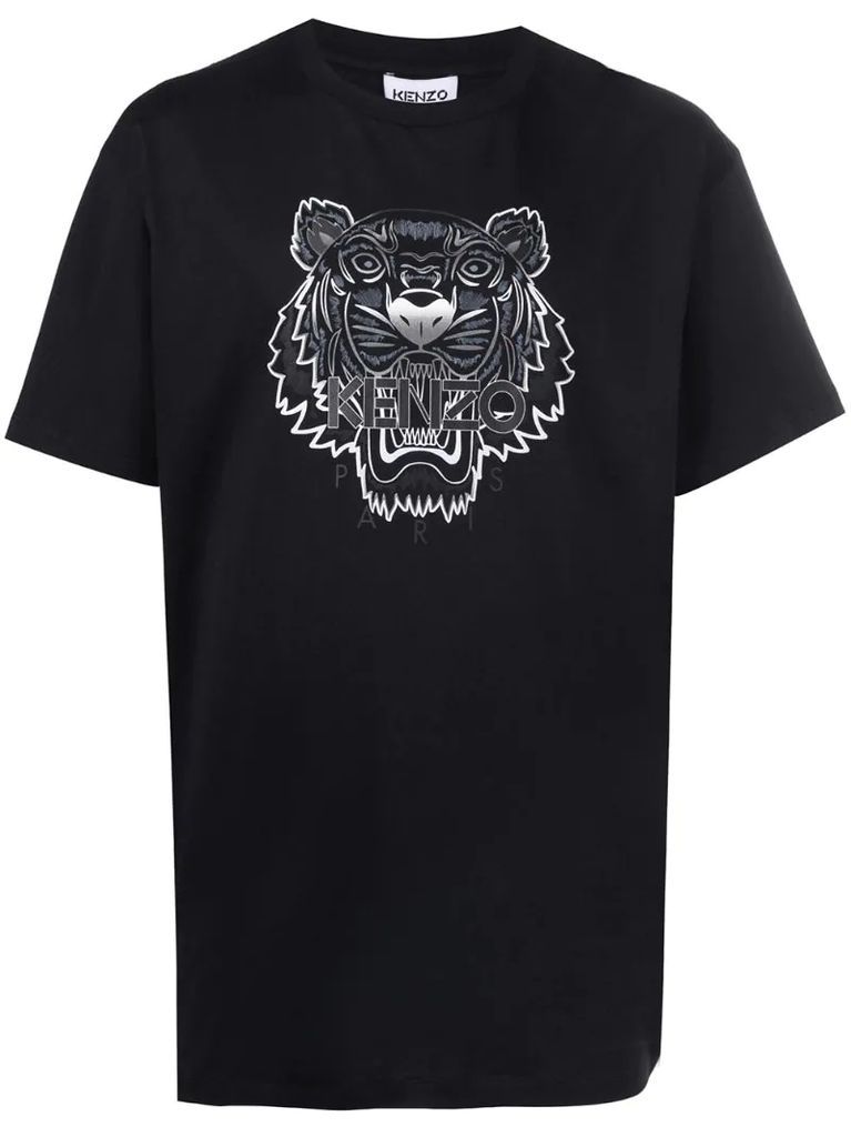 tiger-motif T-shirt