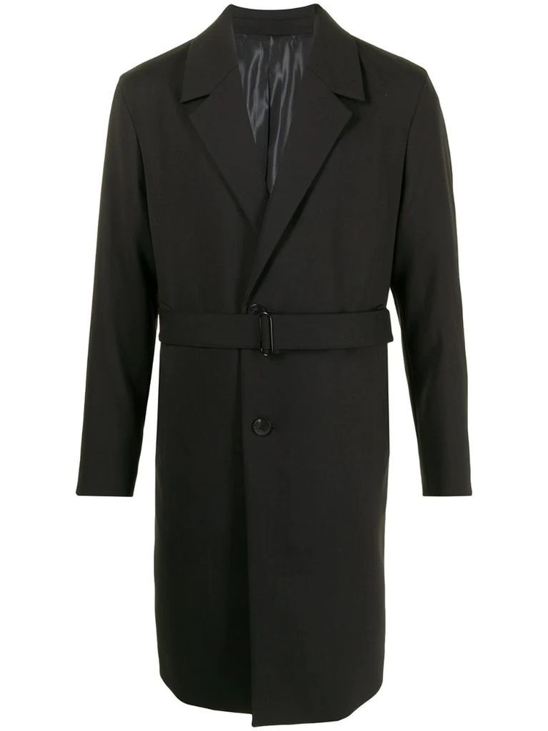 belted blazer-coat