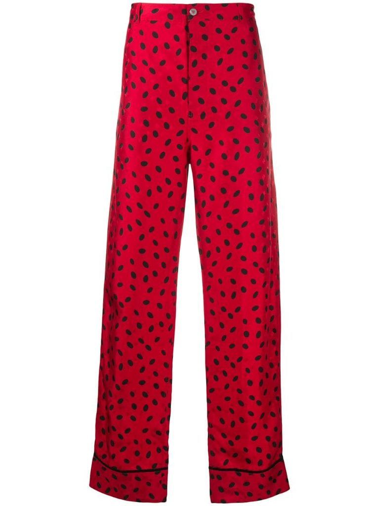 dotted monogram trousers