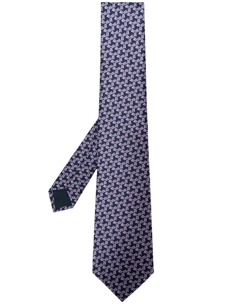 geometric-pattern tie