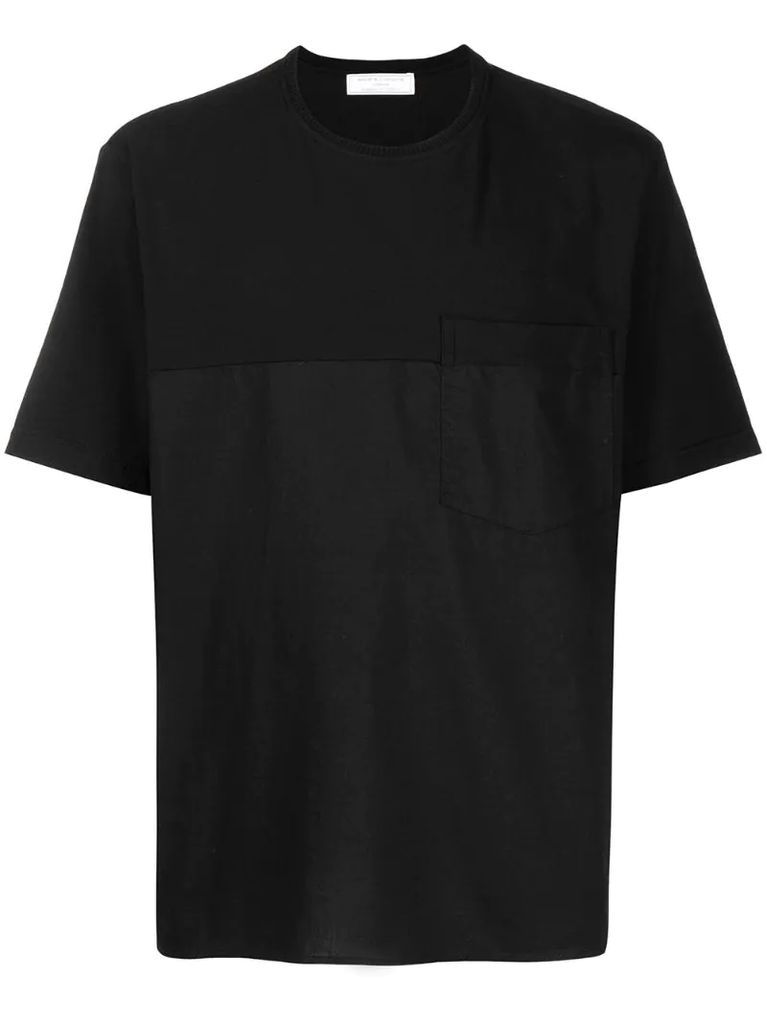 two-tone pocket T-shirt