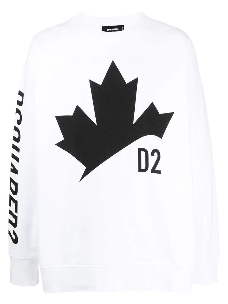 logo-print oversized sweatshirt