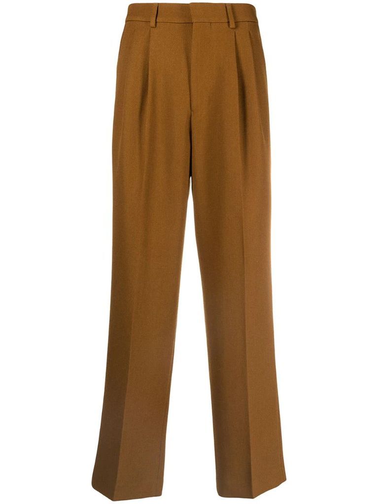 press-crease tailored trousers