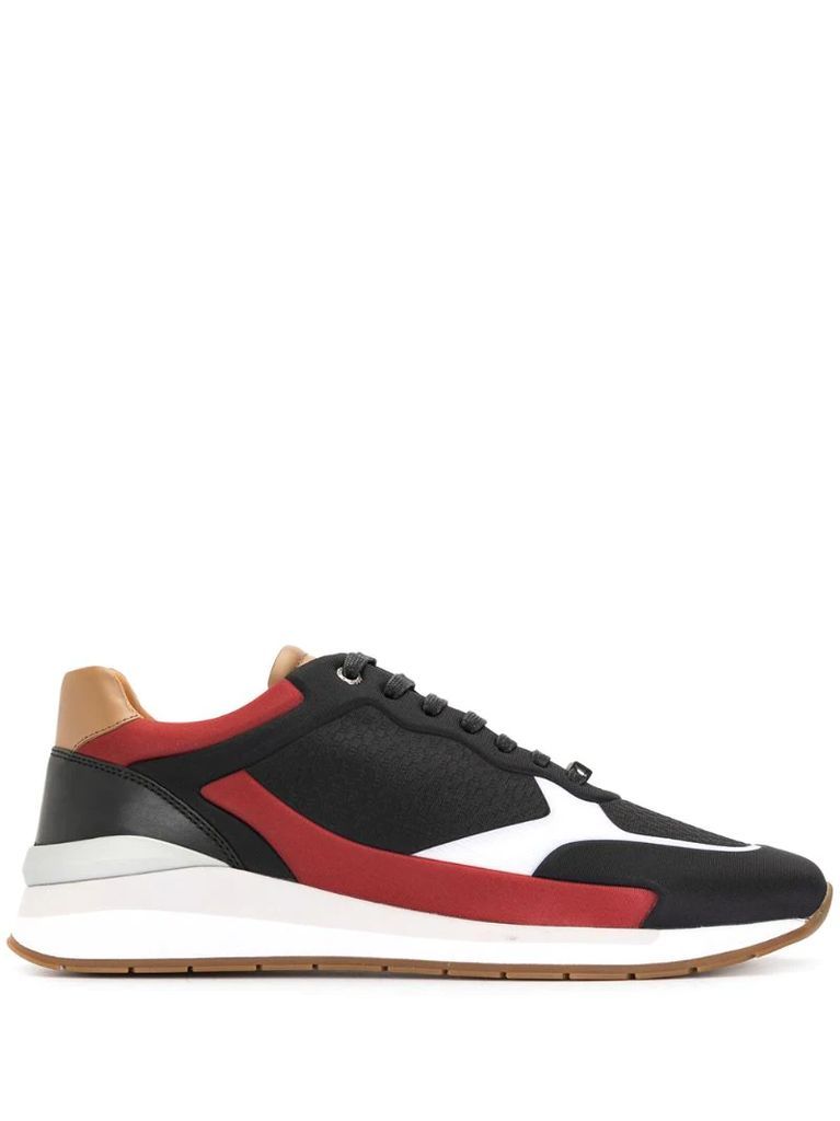 panelled chunky sole sneakers