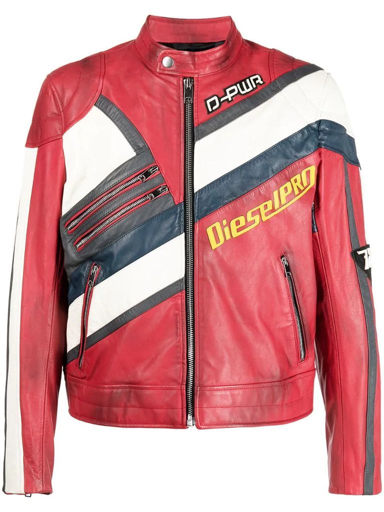 leather motocross jacket