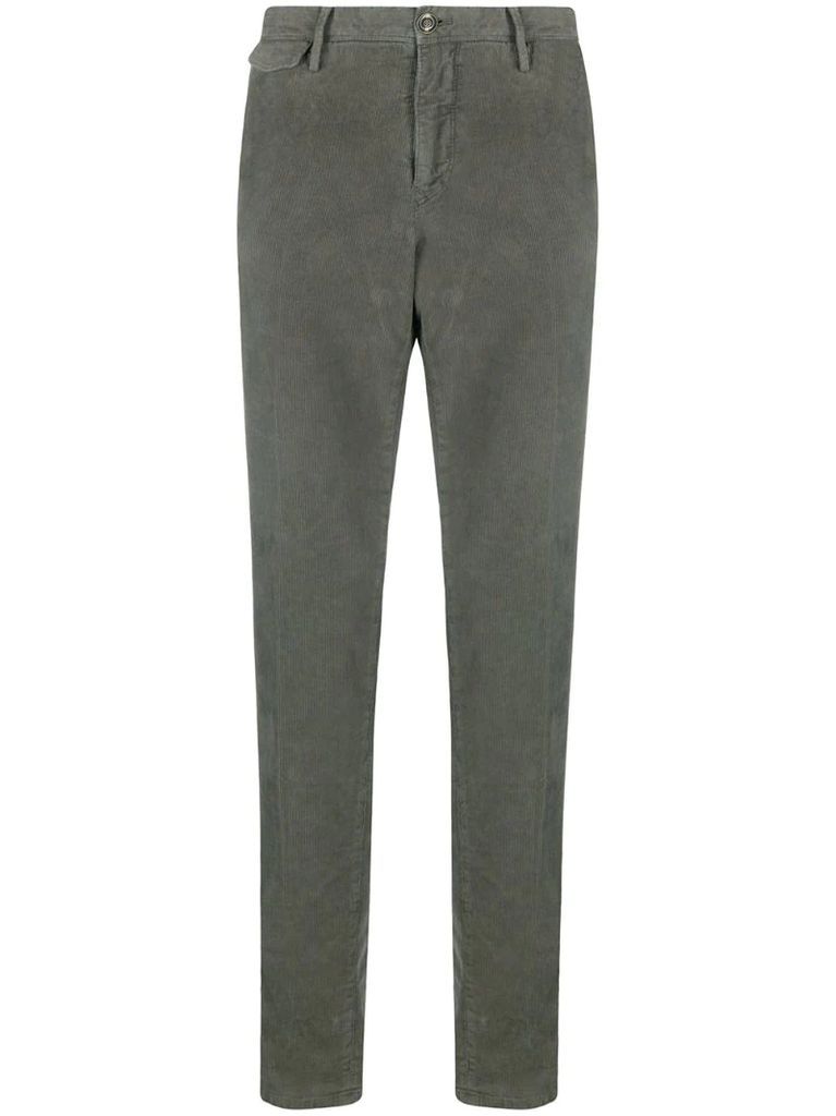 straight-leg corduroy trousers