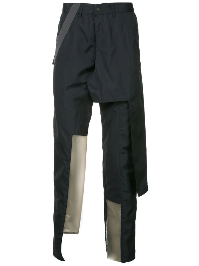 perspex panel trousers