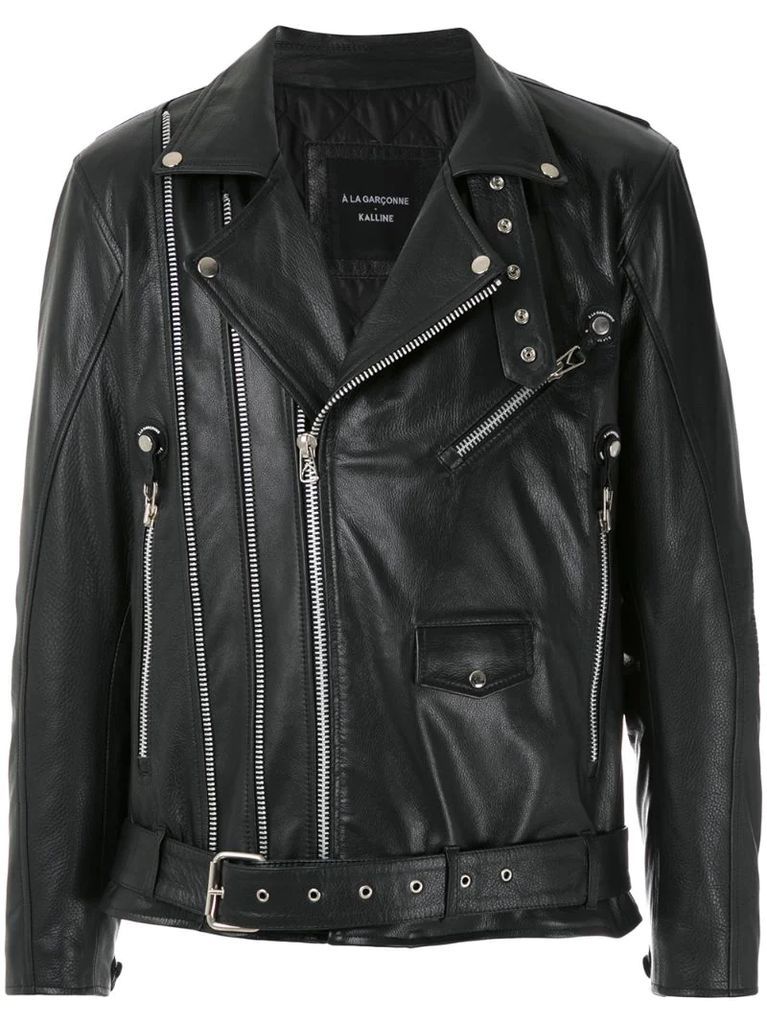 x Kalline leather jacket