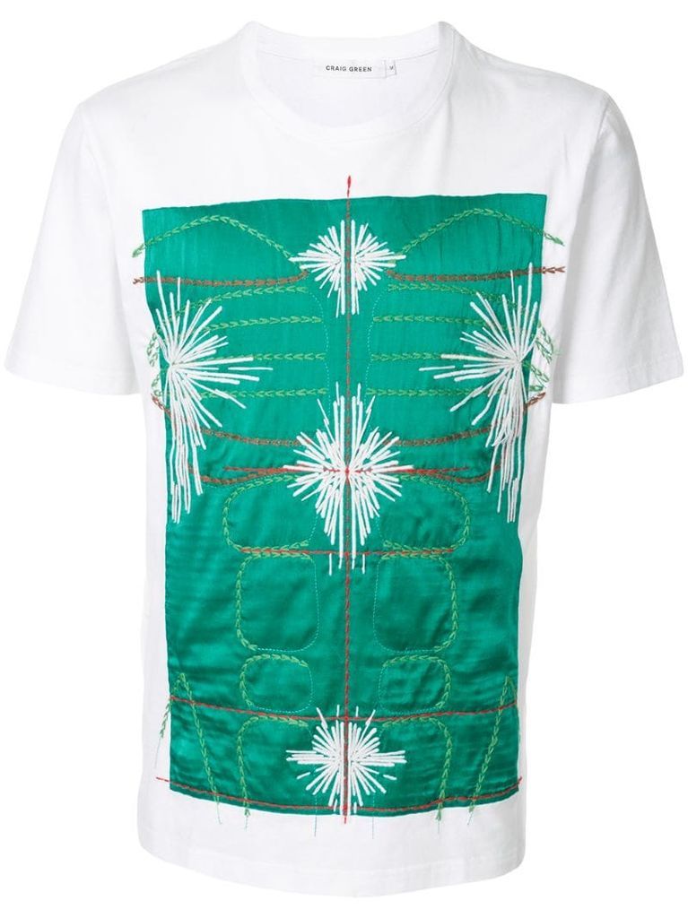 short sleeve embroidered T-shirt