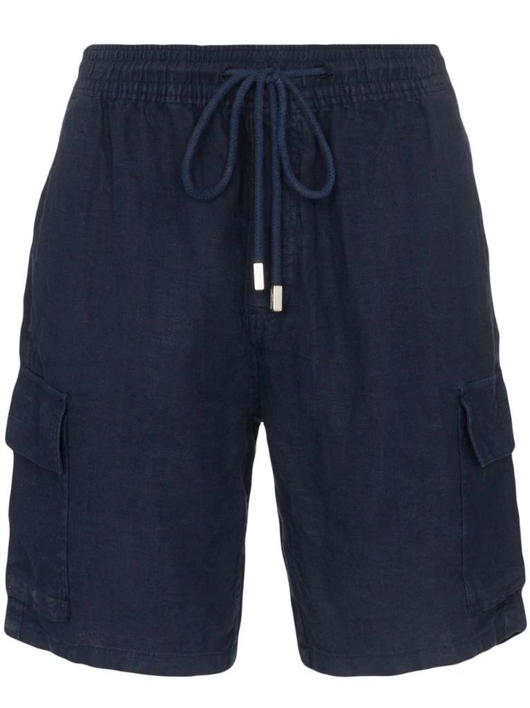 Baie linen cargo shorts