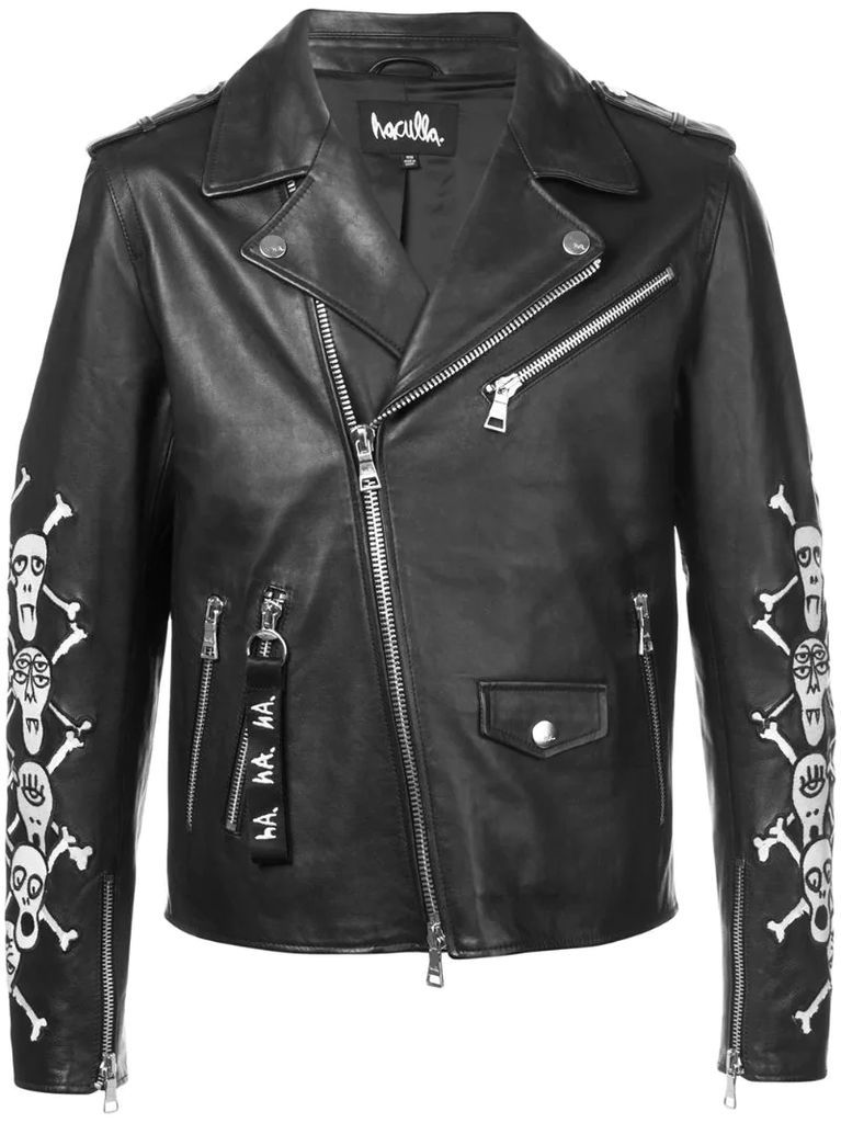 Apocalypstick patch biker jacket