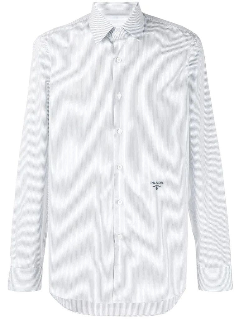 pinstripe tailored shirt